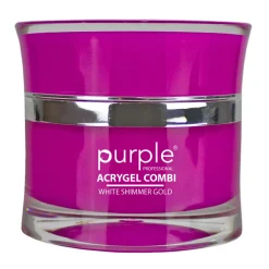 ACRYGEL en POT - 50gr - White Shimmer Gold | Purple Professional Discount