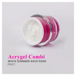 ACRYGEL en POT - 50gr - White Shimmer Gold | Purple Professional Discount