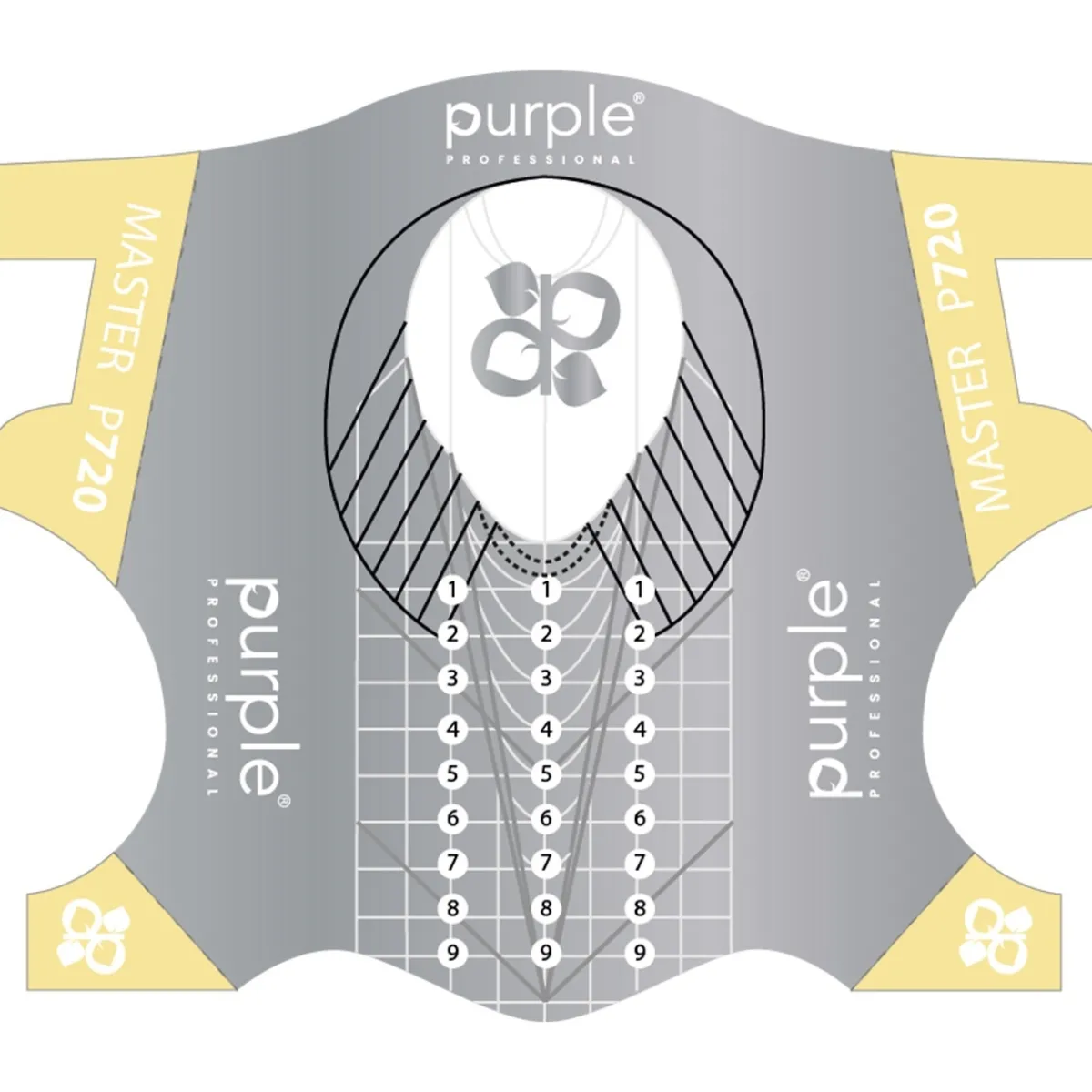 BOITE de CHABLONS 100 Pcs - MASTER | Purple Professional New