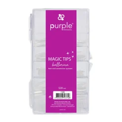 Capsules Américaines MAGIC TIPS BALLERINE / LONG - Boite de 520 pcs | Purple Professional Best