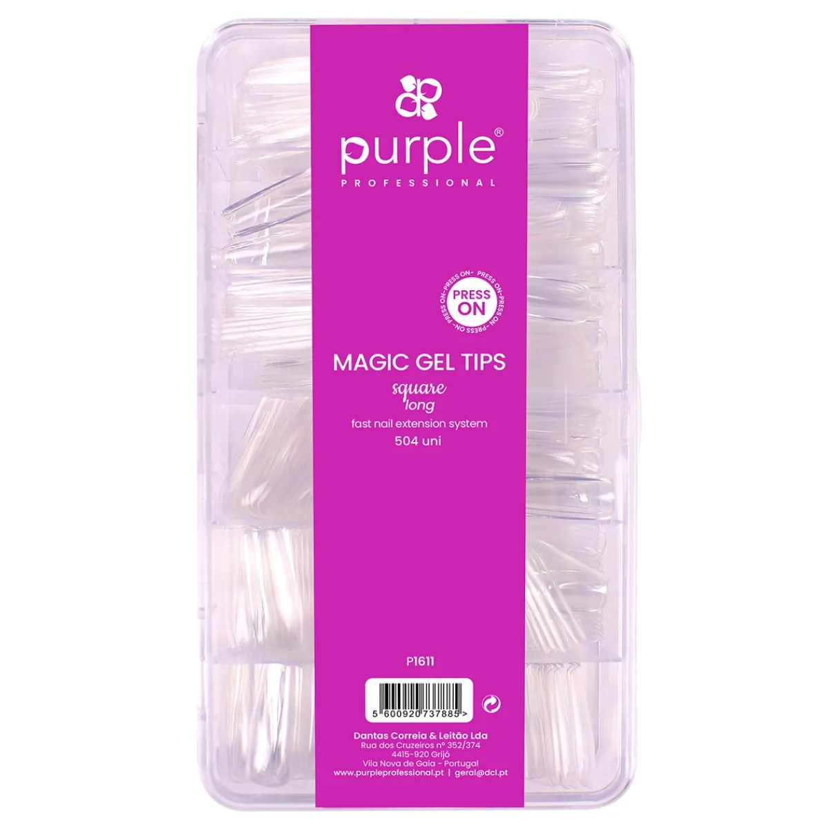 Capsules Américaines MAGIC TIPS CARRÉ / LONG - Boite de 504 pcs | Purple Professional Sale
