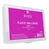 Capsules Popits PLASTIC NAIL FORMS Forme Carrée - Boite de 120 pcs | Purple Professional Sale