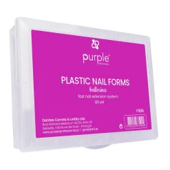 Capsules Popits PLASTIC NAIL FORMS Forme Ballerine - Boite de 120 pcs | Purple Professional Online
