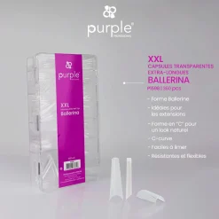 Capsules XXL BALLERINA Transparentes - Boite de 360 pcs | Purple Professional Sale