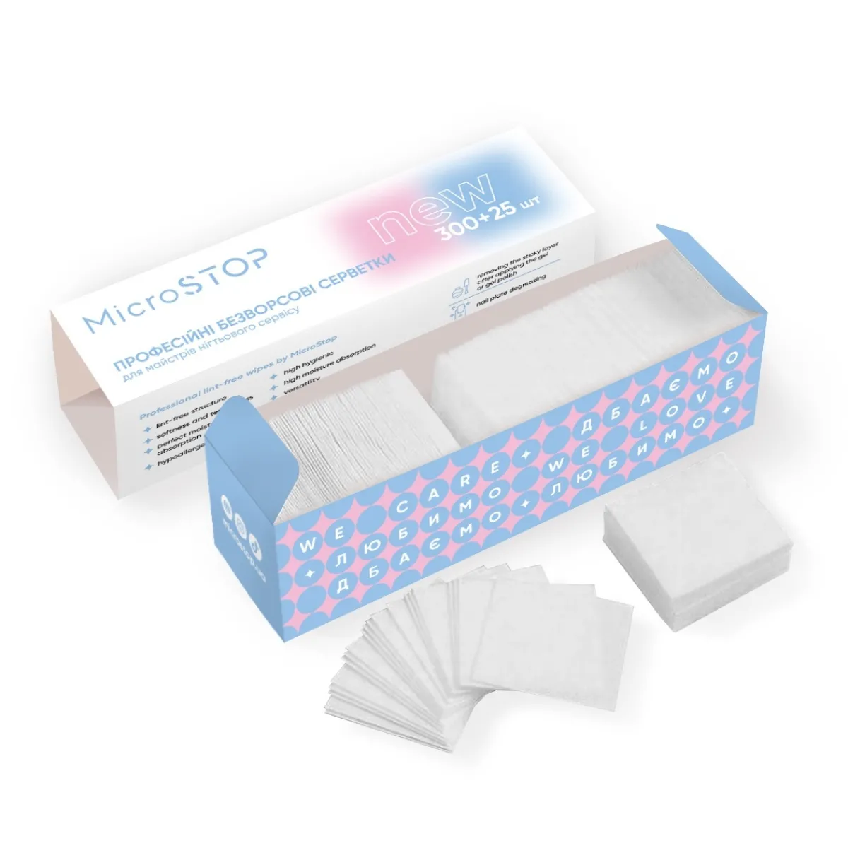 Cotons non pelucheux - 325 pcs | MICROSTOP Clearance