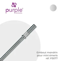 Embout Mandrin en Carbone pour Mini émeris 3,3 x 12,5 mm - Purple | Purple Professional Discount