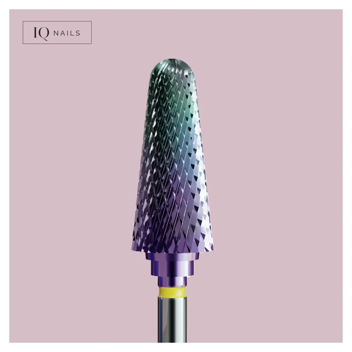 Fraise en Carbure Grain Jaune forme Conique 6 mm - | IQ Nails Discount