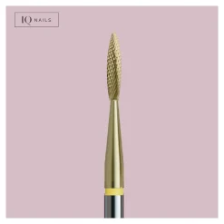 Fraise en Carbure Grain Jaune forme Flamme 1,8 mm - | IQ Nails Sale