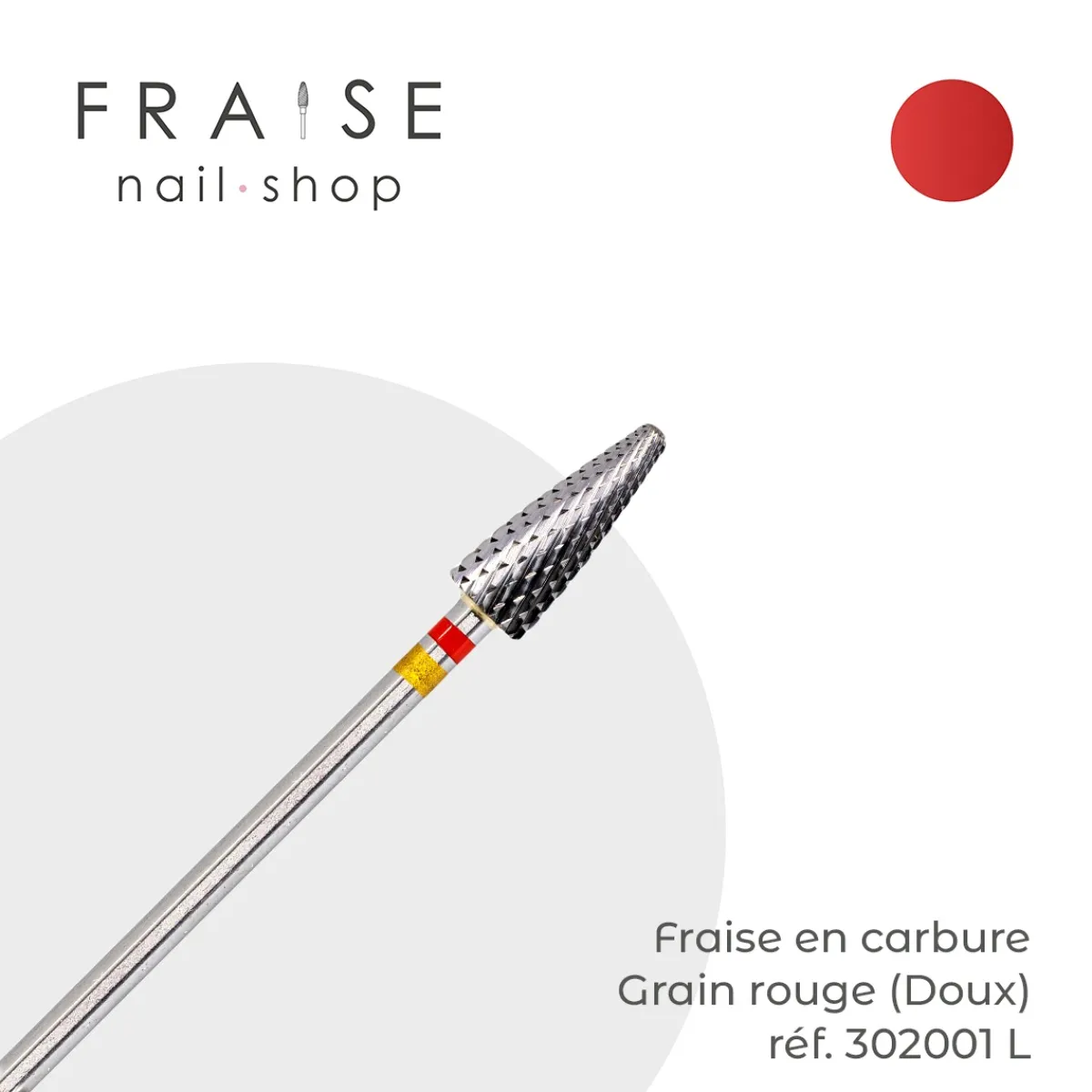 Fraise en Carbure Grain Rouge Spécial Gauchers 0,5 x 1,3 cm (302001L) | FREZA Company Ltd Fashion