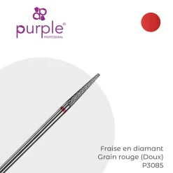 Fraise en Carbure Grain Rouge 2,3 x 14,5 mm - Purple | Purple Professional New