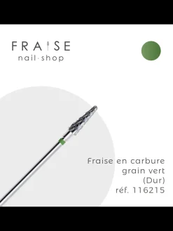 Fraise en carbure grain vert (dur) pour façonnage du gel/acrygel (116215) | KMIZ New