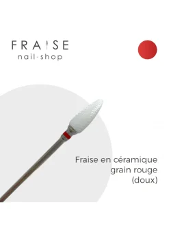 Fraise en céramique Grain Rouge Embout arrondi | KMIZ Clearance