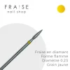 Fraise en diamant forme Flamme grain jaune embout pointu diamètre 0,23 (117982) | KMIZ New