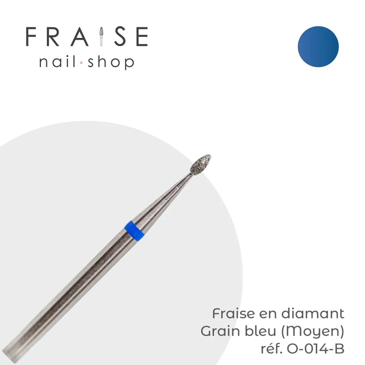 Fraise en Diamant Grain Bleu forme Olive 0,14 cm | Systema Best