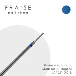 Fraise en Diamant Grain Bleu forme Tonneau 0,12 cm | KMIZ Best