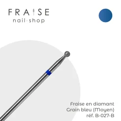 Fraise en Diamant Grain Bleu forme Boule 0,27 cm | KMIZ Best