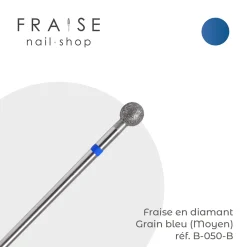 Fraise en Diamant Grain Bleu forme Boule 0,50 cm | Vladmiva Outlet