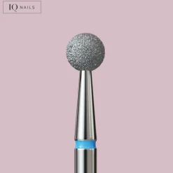 Fraise en Diamant Grain Bleu forme Boule 5 mm - | IQ Nails Discount