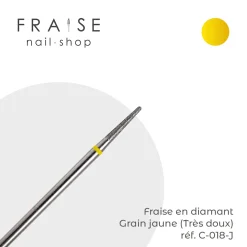 Fraise en Diamant Grain Jaune forme Conique 0,18 cm | KMIZ Outlet
