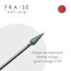 Fraise en Diamant Grain Rouge forme Tulipe 0,50 cm | KMIZ Hot