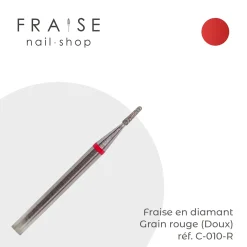 Fraise en Diamant Grain Rouge forme Tonneau 0,10 cm | Systema Best