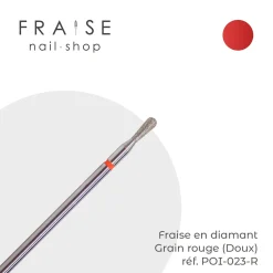 Fraise en Diamant Grain Rouge forme Poire 0,23 cm | KMIZ Fashion