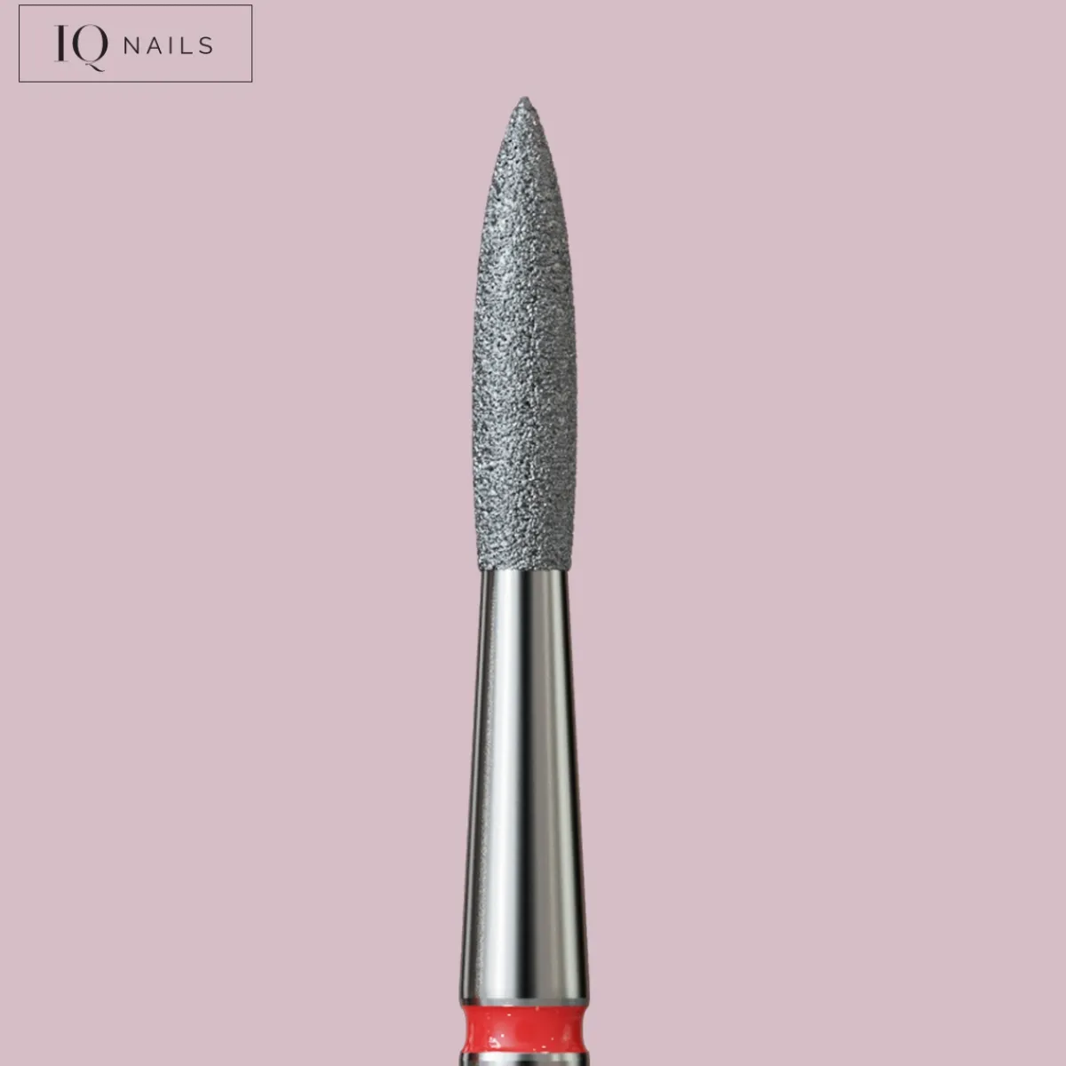 Fraise en Diamant Grain Rouge forme Flamme 1,8 mm - | IQ Nails New