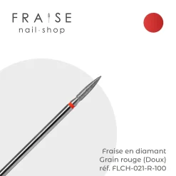 Fraise en Diamant Grain Rouge forme Flèche 0,21 x 1 cm | KMIZ Sale