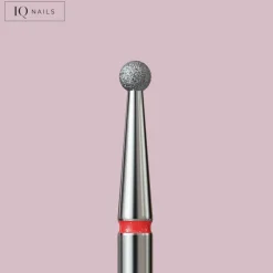 Fraise en Diamant Grain Rouge forme Boule 1,8 mm - | IQ Nails Fashion