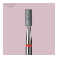 Fraise en Diamant Grain Rouge forme Cylindre 2,5 mm - | IQ Nails Best