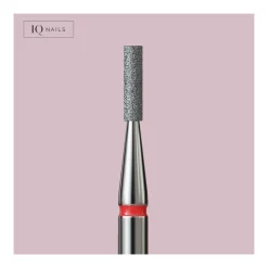 Fraise en Diamant Grain Rouge forme Cylindre 1,4 mm - | IQ Nails Best