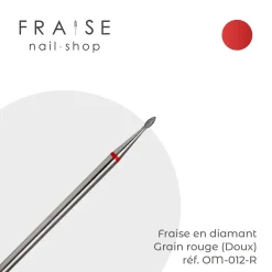 Fraise en Diamant Grain Rouge forme Olive mini 0,12 cm | Vladmiva Outlet