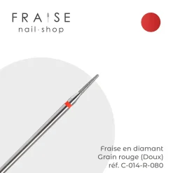 Fraise en Diamant Grain Rouge forme Conique 0,14 x 0,80 cm | KMIZ Clearance