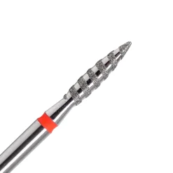 Fraise en Diamant Grain Rouge forme Flamme Tornade 0,23 cm | KMIZ Online