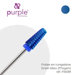 Fraise en Tungstène Grain Bleu Forme Cône Tronqué 6,8 x 15 mm - Purple | Purple Professional Online