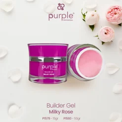 Gel de construction BUILDER GEL MILKY ROSE - 15 gr | Purple Professional Fashion
