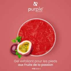 Gel exfoliant pour les pieds FRUITS DE LA PASSION - 300 ml | Purple Professional Hot
