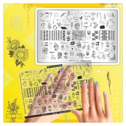 Grande Plaque de STAMPING + Pochoir - Free | Taki Da Best