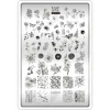 Grande Plaque de STAMPING + Pochoir - Printemps | Taki Da Best