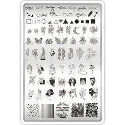 Grande Plaque de STAMPING + Pochoir - Tatoo | Taki Da Hot