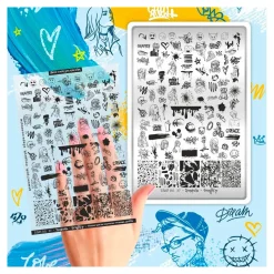 Grande Plaque de STAMPING + Pochoir - Graffiti | Taki Da Clearance