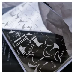 Grande Plaque de STAMPING + Pochoir - Frenchy | Taki Da Outlet