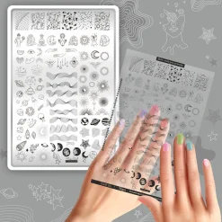 Grande Plaque de STAMPING + Pochoir - Je suis une star | Taki Da Outlet