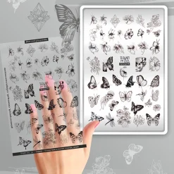 Grande Plaque de STAMPING + Pochoir - Grâce | Taki Da Best