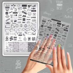 Grande Plaque de STAMPING + Pochoir - Chance | Taki Da Discount