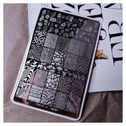 Grande Plaque de STAMPING + Pochoir - Safari | Taki Da Outlet