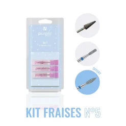 KIT DE FRAISES N°5 : 2 embouts + 1 offert - Purple | Purple Professional New