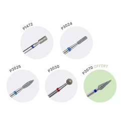 KIT DE FRAISES N°14 : 4 embouts + 1 offert - Purple | Purple Professional Outlet