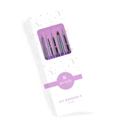 KIT DE PINCEAUX N°3 : 4 pinceaux + 1 offert - Purple | Purple Professional Discount