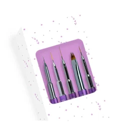 KIT DE PINCEAUX N°3 : 4 pinceaux + 1 offert - Purple | Purple Professional Discount